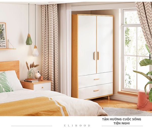 Tủ Quần Áo Có Hộc Tủ Giúp Tiết Kiệm Không Gian - Nội Thất IGA - GP271