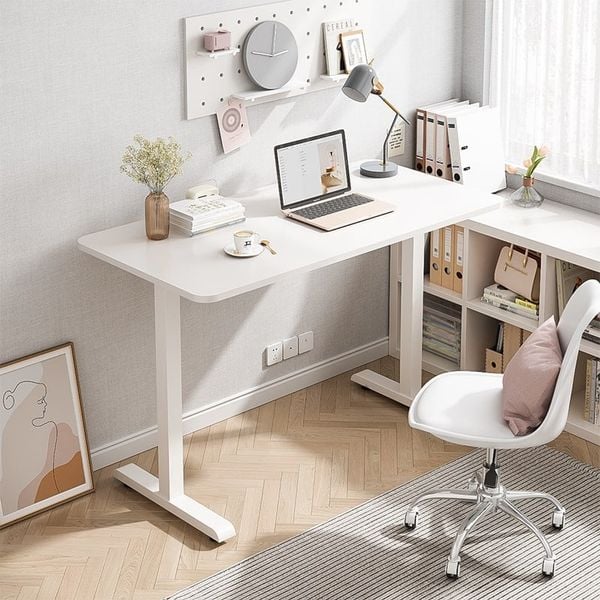Tạo Điểm Nhấn Với Bàn Làm Việc Chân Sắt Trắng - Nội Thất IGA - GM114