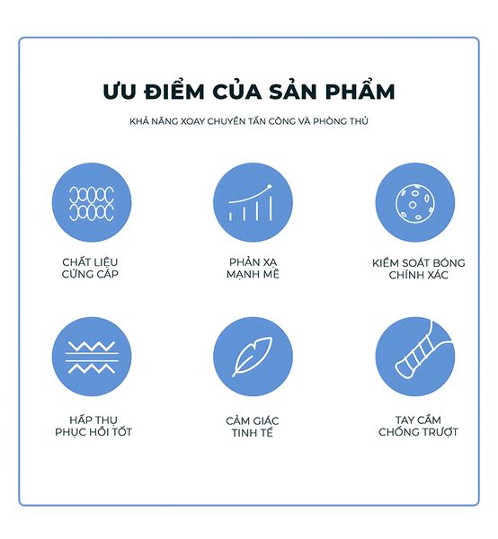 Vợt picklaball màu trắng sọc xanh rêu - Nội thất IGA - PK01.3 - Hết hàng