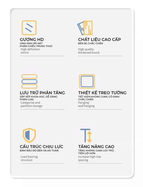 Tủ Kệ Phòng Tắm Full Trắng - GM207A.11