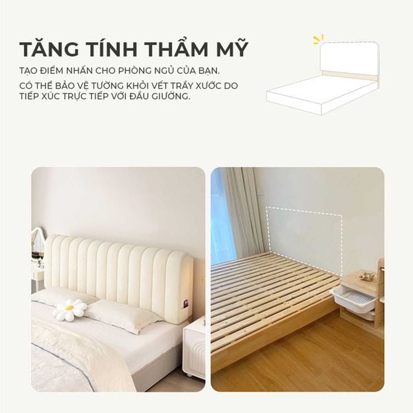 Đệm đầu giường phòng ngủ dạng bọt biển - GC49