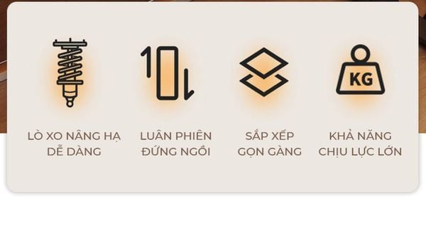 Bàn làm việc nâng hạ 2 tầng - GN72