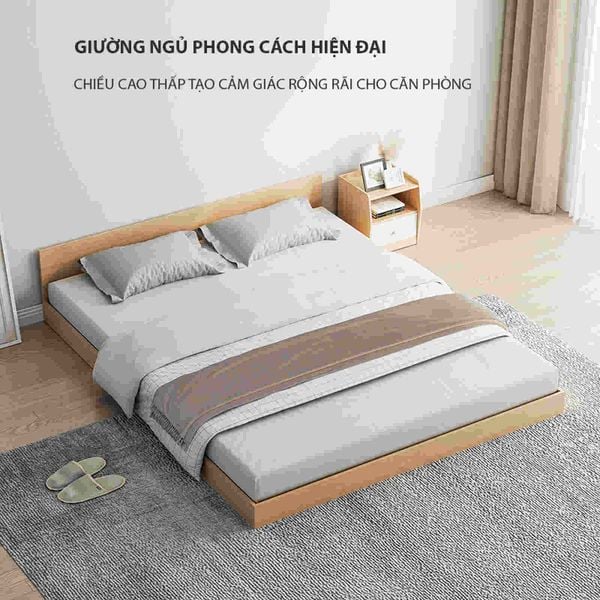 Giường Gỗ Pallet Gỗ MDF Sang Trọng - Nội Thất IGA - GP310C.03