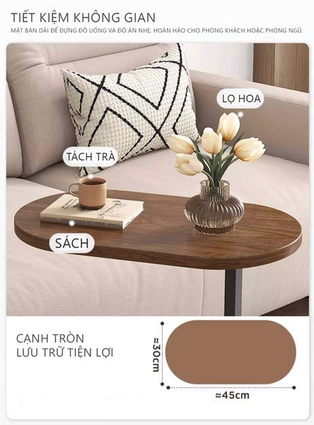 Mẫu Bàn Trà Sofa Nhỏ Gọn, Bề Mặt Chống Thấm Nước - Nội Thất IGA - GM108