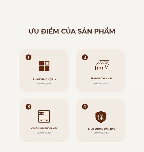 Tủ quần áo đơn nhỏ gọn, tiết kiệm diện tích, hiện đại - Nội thất IGA - GP345