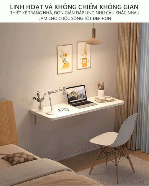 Bàn Gập Treo Tường Thông Minh 90 Độ, Đóng Mở Dễ Dàng - Nội Thất IGA - GP302