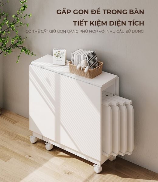 Ghế gấp gọn đa năng trắng - GM192