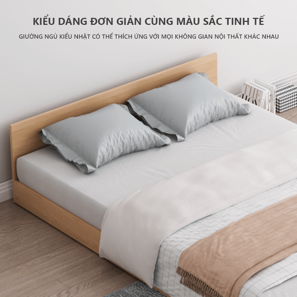 Giường Gỗ Pallet Gỗ MDF Sang Trọng Nhỏ Gọn Cho Căn Phòng   - Nội Thất IGA - GP310A.03