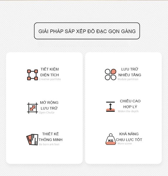 Kệ Gỗ Đựng Đồ Nhiều Tầng Thông Minh - Nội Thất IGA - GM127