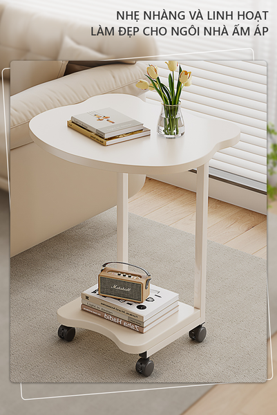 Bàn Trà Thông Minh Tích Hợp Bánh Xe - Nội Thất IGA - GM117