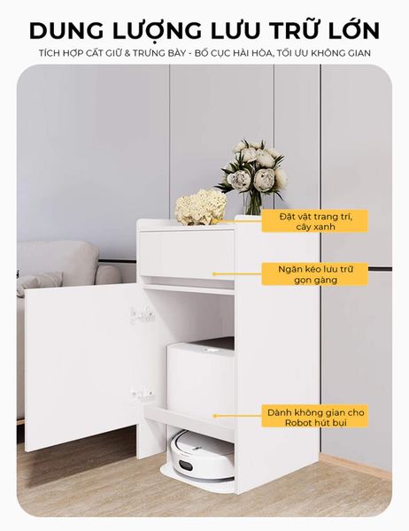 Tủ robot hút bụi màu trắng - GP389