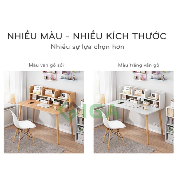 Bàn Làm Việc Tích Hợp Kệ Sách 2 Tầng Phù Hợp Cho Mọi Lứa Tuổi - Nội Thất IGA - GP197