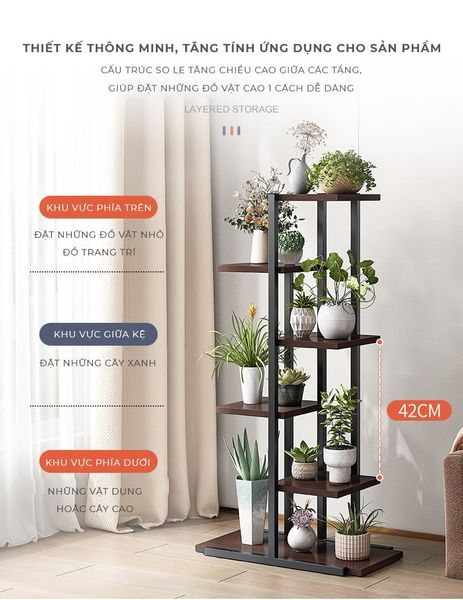 Kệ đa năng để cây thích hợp cho những người đam mê cây cảnh - Nội Thất IGA - GM159