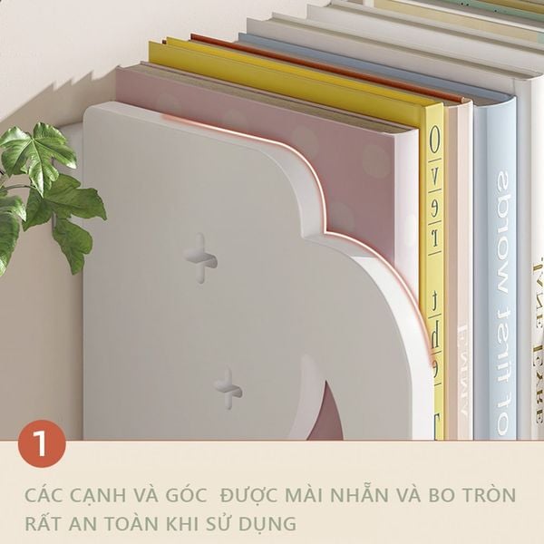 Kệ Sách Để Bàn Gỗ Nhựa 4 Ngăn Nhỏ Gọn, Tiện Lợi, Phù Hợp Cho Trẻ Nhỏ - Nội Thất IGA - IG410