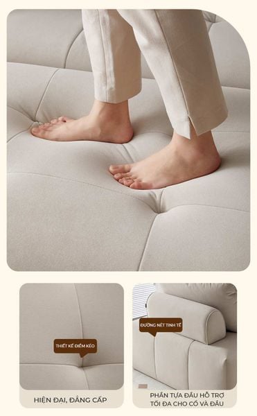 Giường Sofa Lông Cừu Gấp Gọn - Nội Thất IGA - GC40