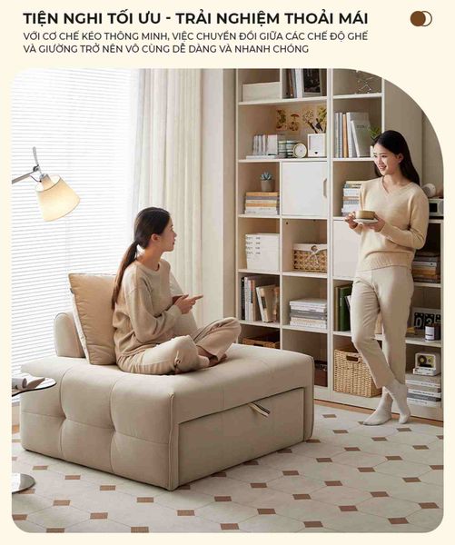 Giường Sofa Lông Cừu Gấp Gọn - Nội Thất IGA - GC40