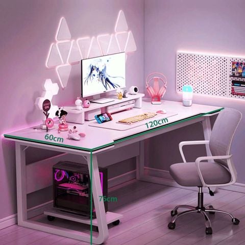 Bàn Gaming Gỗ Hiện Đại, Sang Trọng (Tặng Kèm Kệ  Để Bàn) - Nội Thất IGA - GM95