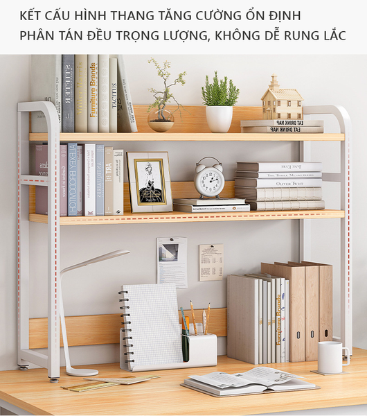 Kệ Sách Để Bàn Đa Năng 3-5 Tầng, Chịu Lực Tốt - Nội Thất IGA - GM118