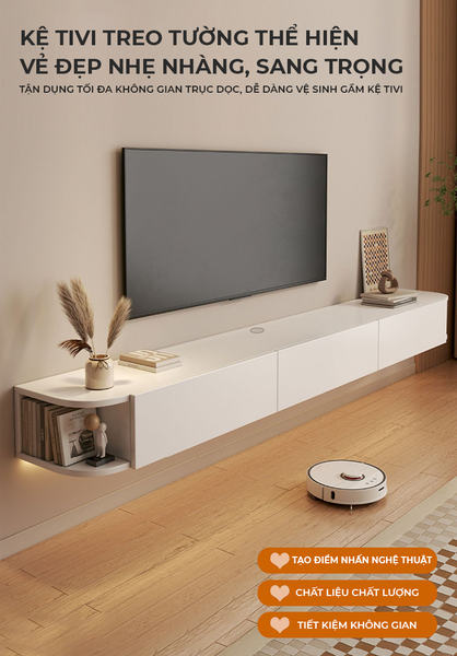 Kệ Tivi Treo Tường 3 Cánh Mở Tiện Nghi - Nội Thất IGA - GP326