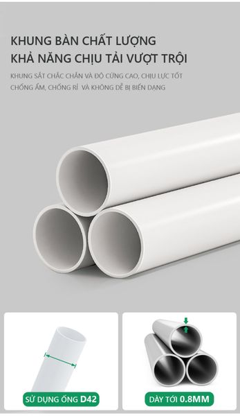 Bàn Làm Việc Chân Sắt Tròn - GM77 - Hết hàng