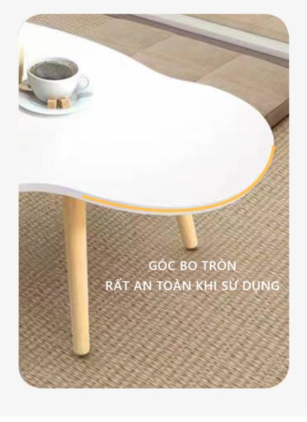 [Giảm giá 60%] Bàn Cafe Ngồi Bệt Hình Dáng Lượn Sóng Mềm Mại - Nội Thất IGA - GP255