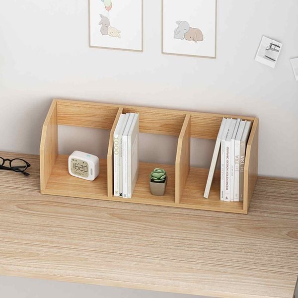 Kệ sách để bàn vân gỗ - GA11