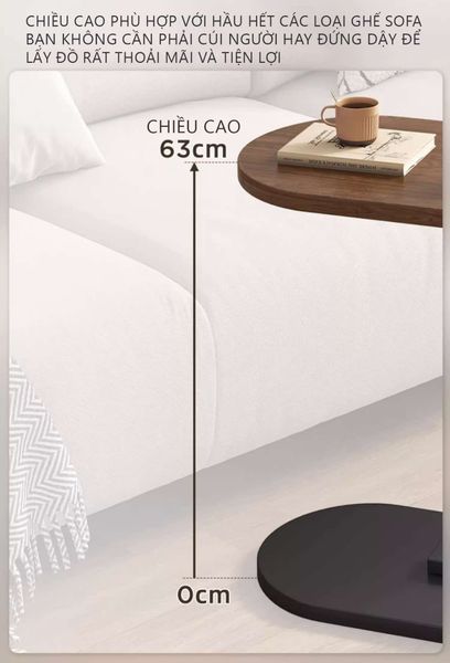 Mẫu Bàn Trà Sofa Nhỏ Gọn, Bề Mặt Chống Thấm Nước - Nội Thất IGA - GM108