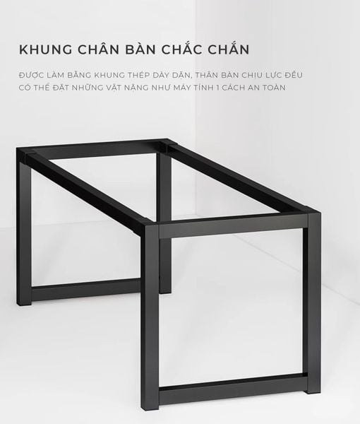 Bàn gaming chữ U cao cấp khung đen, mặt bàn dày, chắc chắn - Nội thất IGA - GM166