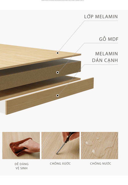 Tủ Gỗ Đa Năng Thiết Kế Thông Minh Lưu Trữ Trong Gia Đình - IGA - GP289