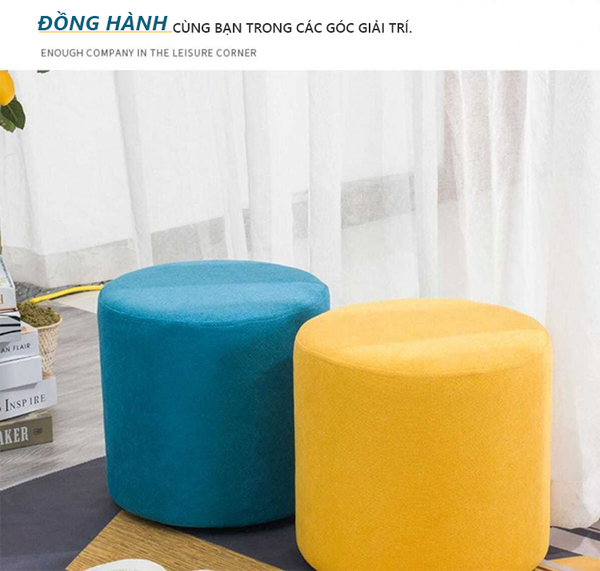 [Giảm giá 60%] Ghế Đôn Tròn, Gác Chân - IGA - GC14