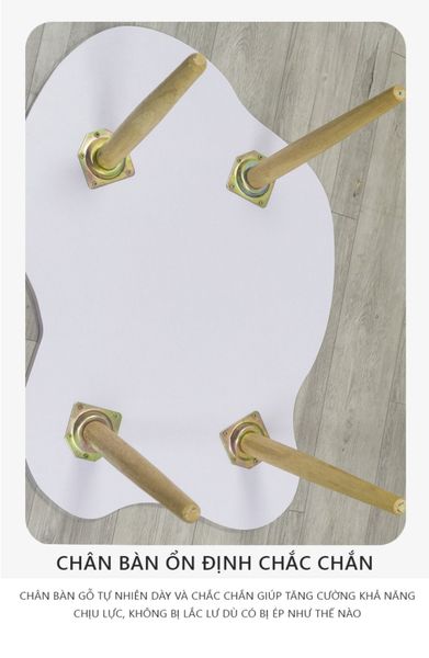 [Giảm giá 60%] Bàn Cafe Ngồi Bệt Hình Dáng Lượn Sóng Mềm Mại - Nội Thất IGA - GP255