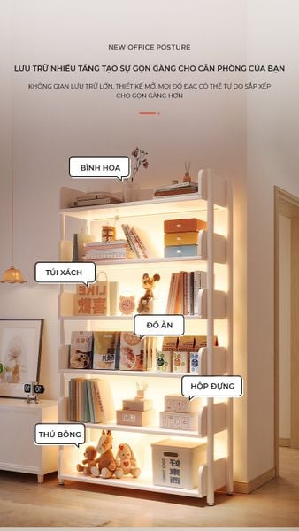 Kệ Gỗ Đựng Đồ Nhiều Tầng Thông Minh - Nội Thất IGA - GM127