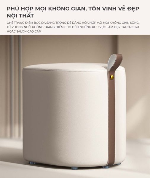 Ghế đôn trang điểm có quai xách - GC47