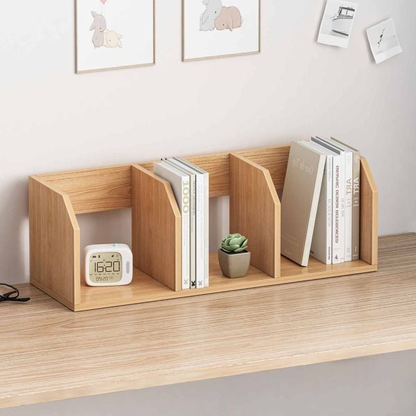 Kệ sách để bàn vân gỗ - GA11