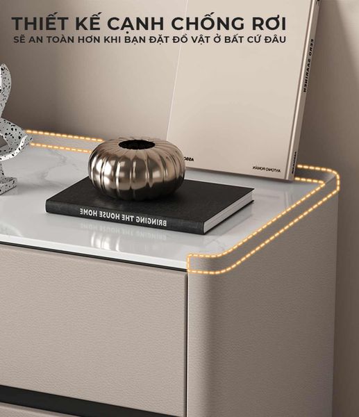 Tab đầu giường bọc da - GM153