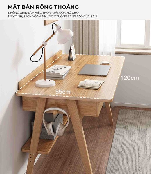 Bàn học vân gỗ - GP376