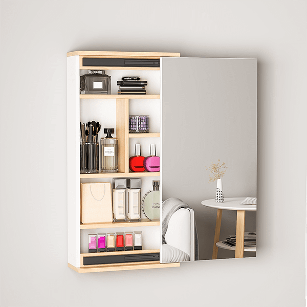 Tủ Gương Treo Tường Bo Góc Cánh Trượt Màu Sắc Trang Nhã - Nội Thất IGA - GP290