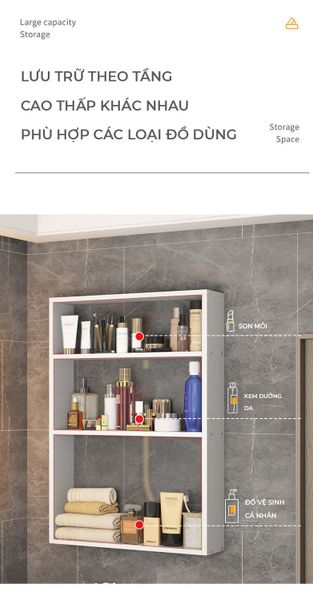 Kệ treo tường 3 ngăn giúp cho căn phòng của bạn tiết kiệm không gian - Nội thất IGA - GP331