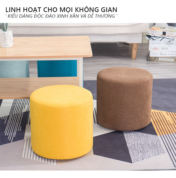[Giảm giá 60%] Ghế Đôn Tròn, Gác Chân - IGA - GC14