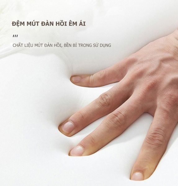 Giường Ngủ Gỗ Lõi Xanh Chống Ẩm, Thiết Kế Đệm Mút Có Độ Đàn Hồi Tốt - Nội Thất IGA - GP240