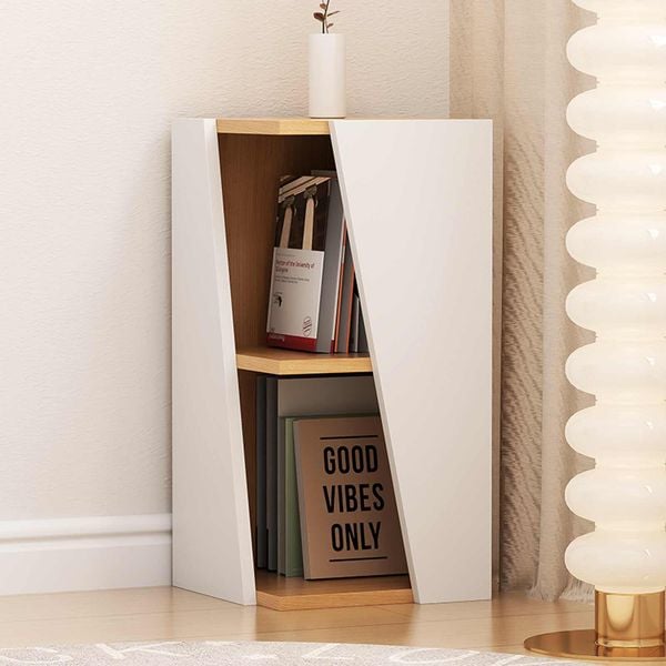 Kệ góc vân gỗ trắng đơn giản - GP395