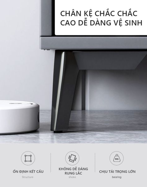 Kệ Tivi Phòng Khách Màu Ghi Xám Với Khả Năng Lưu Trữ Lớn - Nội Thất IGA - GP288