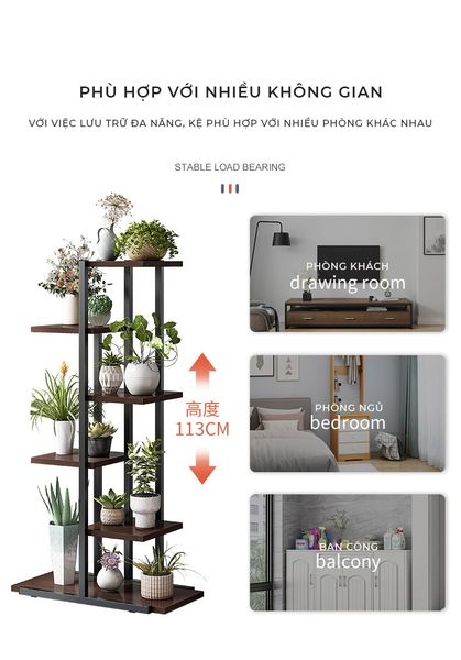 Kệ đa năng để cây thích hợp cho những người đam mê cây cảnh - Nội Thất IGA - GM159