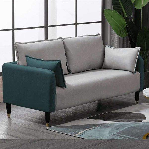 Ghế SOFA Phòng Khách Màu Xám Kết Hợp Xanh Rêu Tối Giản - IGA - GC24