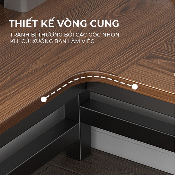 Bàn Làm Việc Chữ L - Nội Thất IGA - GM126