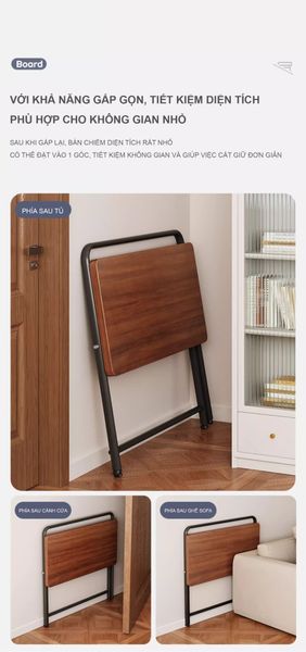Bàn Làm Việc Gấp Gọn Không Cần Lắp Đặt - Nội Thất IGA - GM139