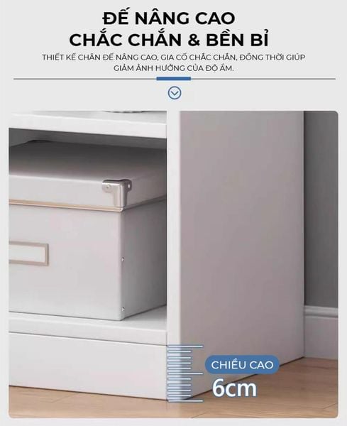 Kệ sách đa năng full trắng/full gỗ - GP397