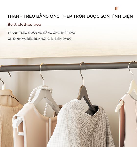 Kệ Treo Quần Áo L Hanger, Tiết Kiệm Diện Tích Gấp 2 Lần - Nội Thất IGA - GM08