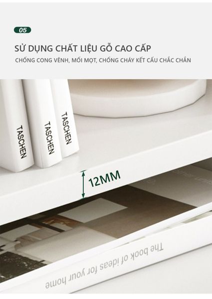 Kệ Sách Để Bàn Bo Tròn Tinh Tế - Nội Thất IGA - GP261