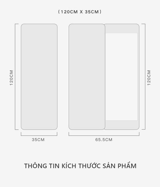 Gương Trượt Treo Tường Bo Góc Sang Trọng - Nội Thất IGA - GP263